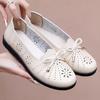 Summer Flat Bottomed Shoes For Middle-aged And Elderly People, Anti Slip Soft Soled Shoes For Middle-aged Women, Perforated Shoes