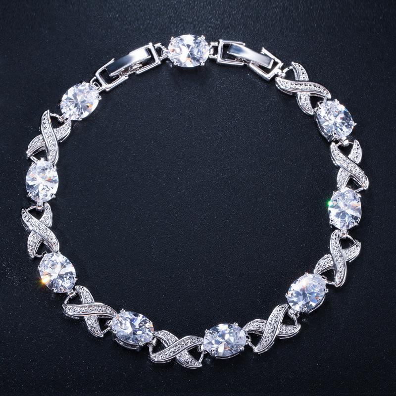 Trend Bracelet Aaa Zircon Multi-Color Optional Temperament Women'S Jewelry