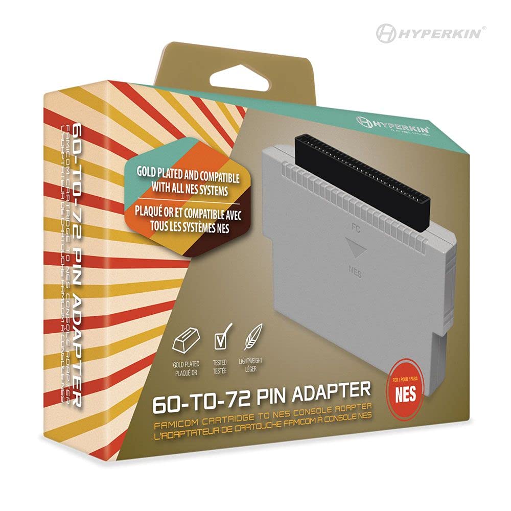 Hyperkin 60 To 72 Pin Adapter Cartridge Adapter Play Japanese Famicom Games On an American NES Console - Famicom™/NES™ -