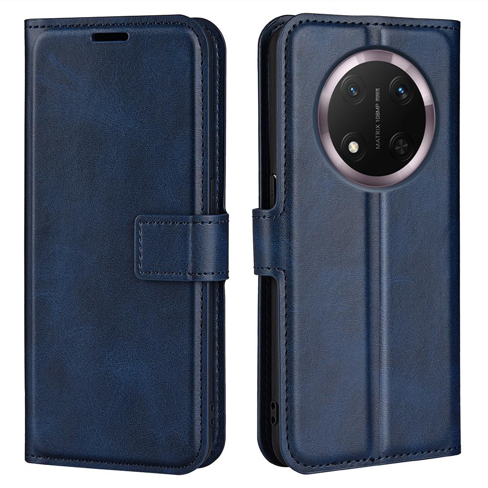 For Honor Magic7 Lite 5G/X9c 5G/X60 Pro 5G Stand Case Anti-Scratch Calf Texture Leather Phone Cover