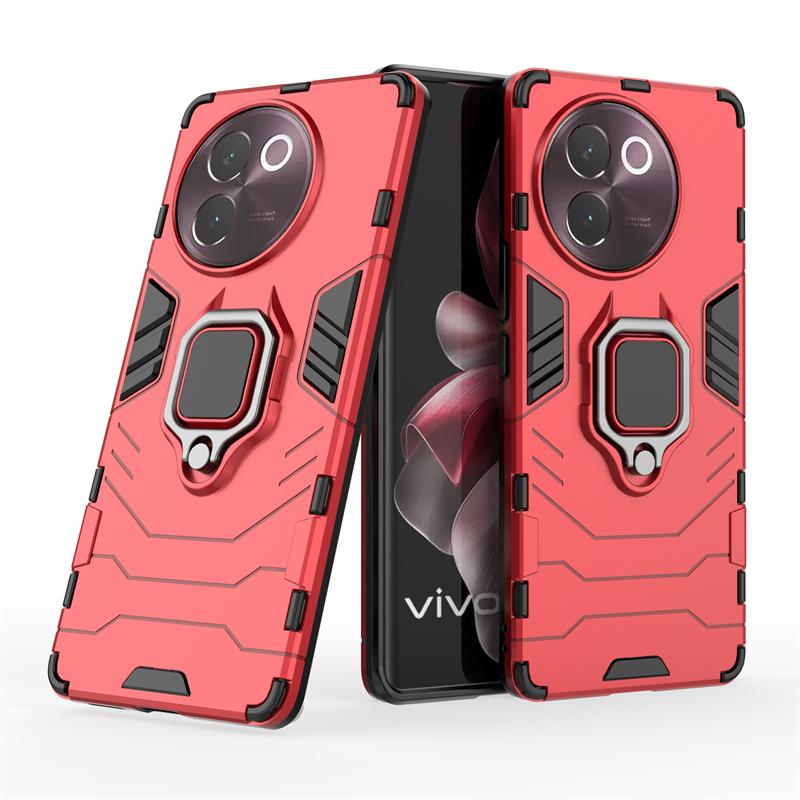 Pro Vivo V40 Lite Pouzdro Kryt Vivo V40 Lite Capas Armor PC Nárazuvzdorný Plný Držák Prsten Magnetický Kryt Pro Vivo V40 Lite 5G Fundas