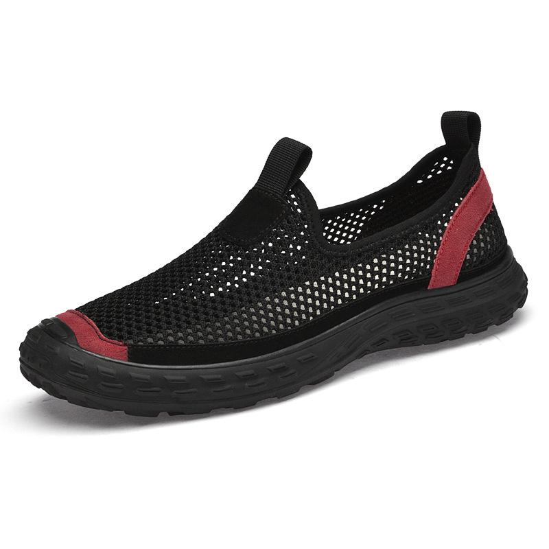 Men's Mesh Slip-on Water Shoes: Lightweight Hiking and Outdoor Trekking Footwear for Summer.