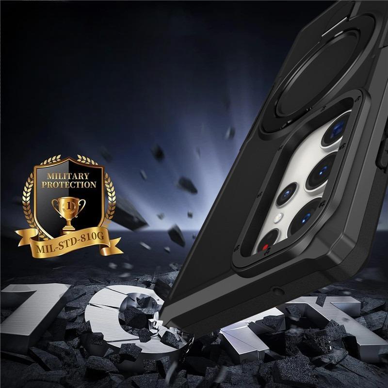 Suitable for Samsung S25 Ultra Fulcrum Ring Mobile Phone Case Samsung Note 20 Invisible Bracket Protection Case