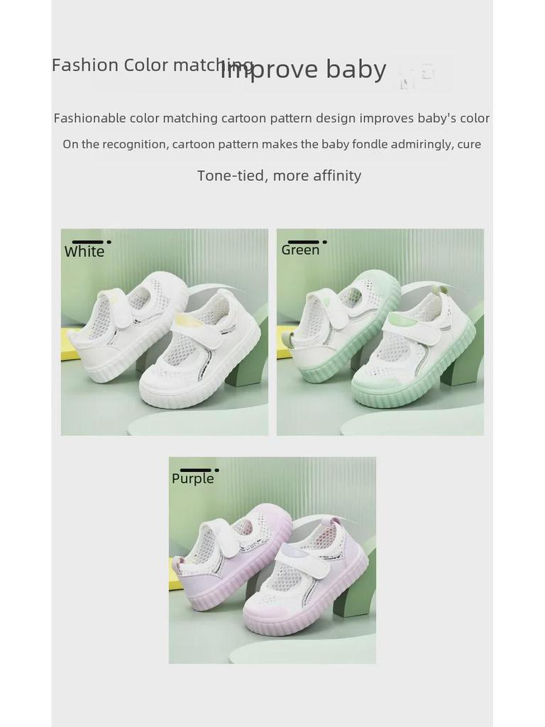 Non-Slip Soft Mesh Toddler Sandals for Boys and Girls (0-2 Years)