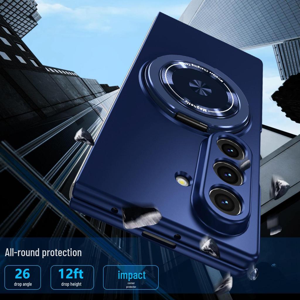 360° Rotating Magnetic Stand Case for Samsung Z-Flip7/6/5 - Foldable Protective Cover