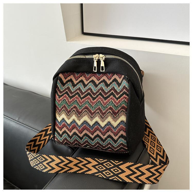 Fashionable Ethnic Style Women's Crossbody Bag 2024 Winter New Lady Shoulder Bag