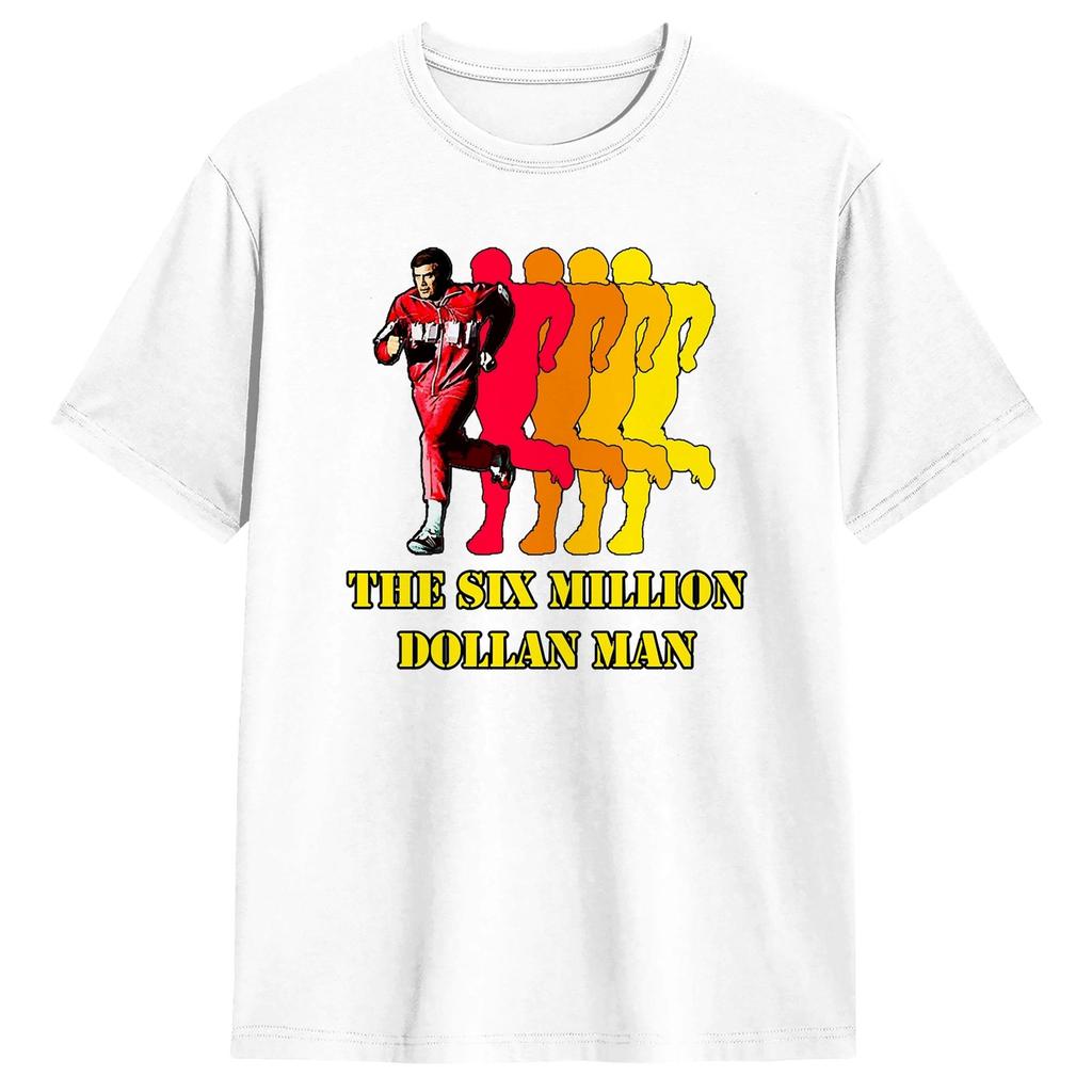 Six Million Dollar Unisex Tv TShirt Summer Pure Cotton TShirts For Unisexs Trending Casual Tee Shirt ShortSleeve Vintage Tees