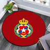 Red Star Belgrade,Round Area Rug,Carpet Rug for Living Room Bedroom Sofa Playroom Decor,Non-slip Floor Mat