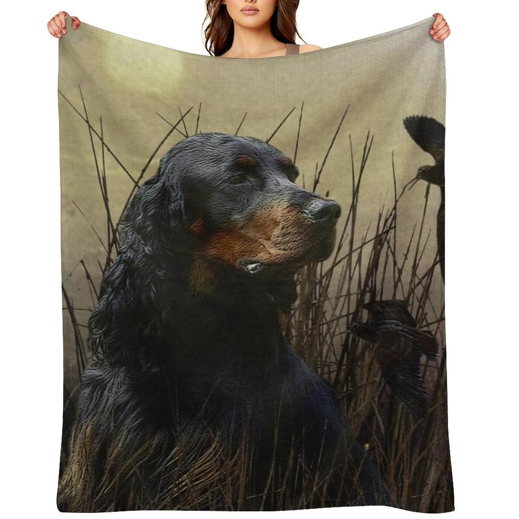 Gordon Setter , Hunting companion Throw Blanket christmas decoration christmas gifts For Decorative Sofa Giant Sofa Blankets