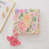 Lyse Blomster Badehåndkle og Skjerf med Dusker - Myk Bomull og Lin for Kvinner