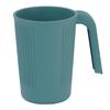 Taza de agua irrompible con asas, diseño de línea Vertical, fácil de limpiar, apta para lavavajillas, 4 Uds.
