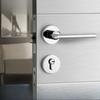 Bright Silver Indoor Silent Door Lock Nordic Light Luxury Bedroom Split Door Handle Lock
