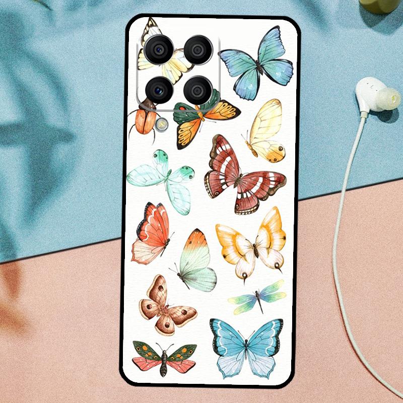 Butterfly Flower For Samsung Galaxy M31 M11 M23 M12 M13 M14 M15 M35 M55 M34 M54 M33 M53 M32 M52 M06 M16 Case