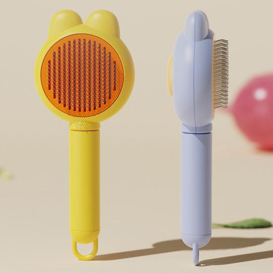 Self Cleaning Slicker Brush Pet Grooming Shedding Brush Gentle Pet Undercoat Hair Remover Comb for Long And Short Cats Dogs