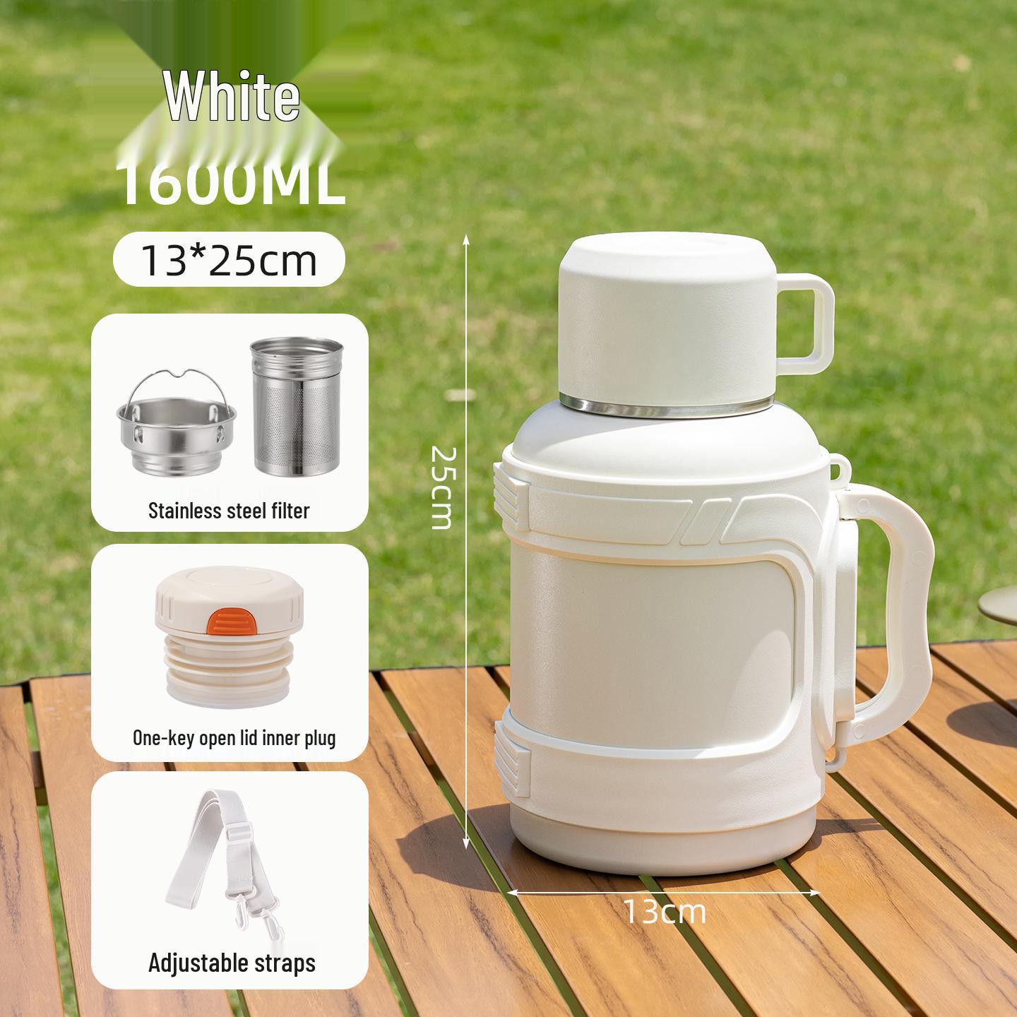 

Large Capacity 2L Insulated Stainless Steel Water Bottle & Kettle for Home or Outdoor Use