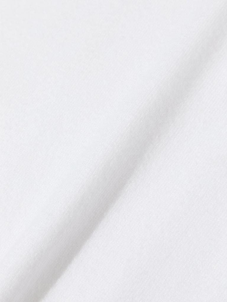 GLOWNY G Hug V-Neck Knit Hoodie (White)
