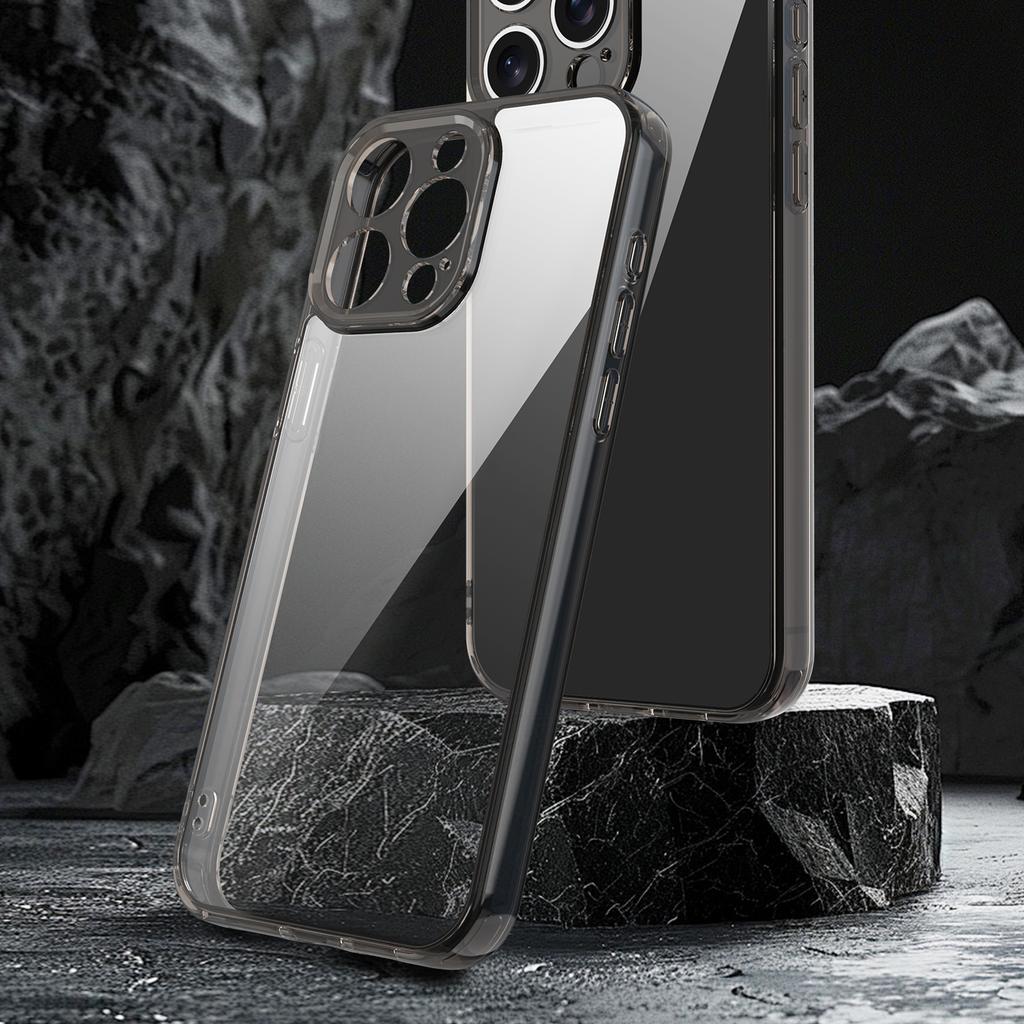 For iPhone 15 Pro Case TPU + Acrylic Phone Back Cover Anti Yellowing