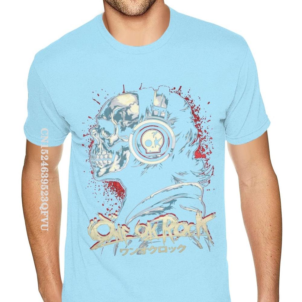Cheapest One OK Rock T Shirt Hip Hop Rock Shirt For Men Plus Size T Shirt Cotton Tops T Shirt Funny Man Top T-shirts Customized