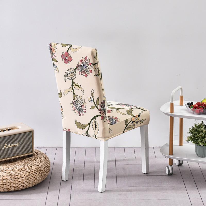 1/2/4/6Pcs Print Dining Chair Cover Elastic Chair Slipcover Case Stretch Chair Covers For Wedding El Banquet