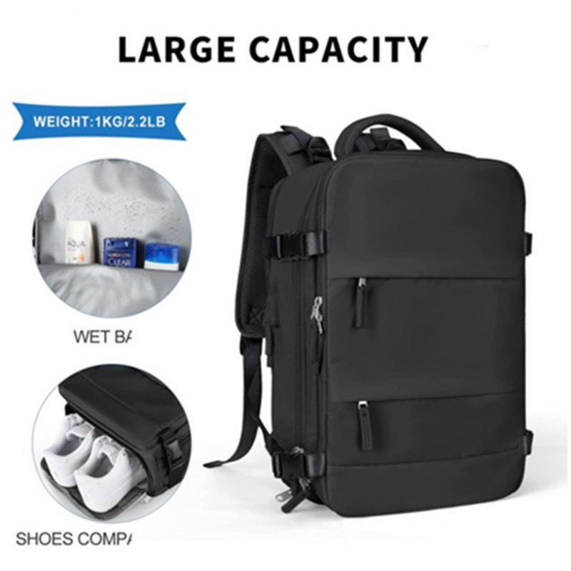 Unisex Travel Backpack: Airline-Approved, Flight-Ready, Waterproof Carry-On