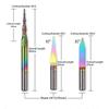 3PCS Carbide Steel V Shape Taper Ball Nose End Mill 1/8 Shank CNC Router Bit Wood PCB Milling Cutter Set HRC55 Hardness