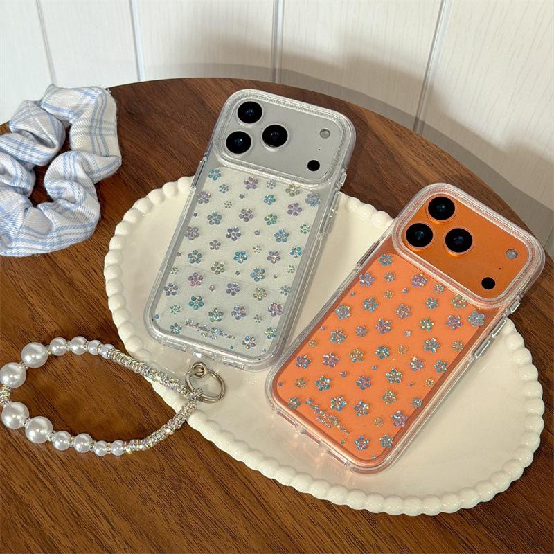 Elegant Pastel Floral Phone Case for iPhone 14/15/16 Pro Max/17