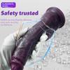 Super Size Purpureus Tyrannosaurus Künstlicher Phallus Weiblicher Dildo Flüssigsilikon Penis Weiblicher Masturbator Sexspielzeug