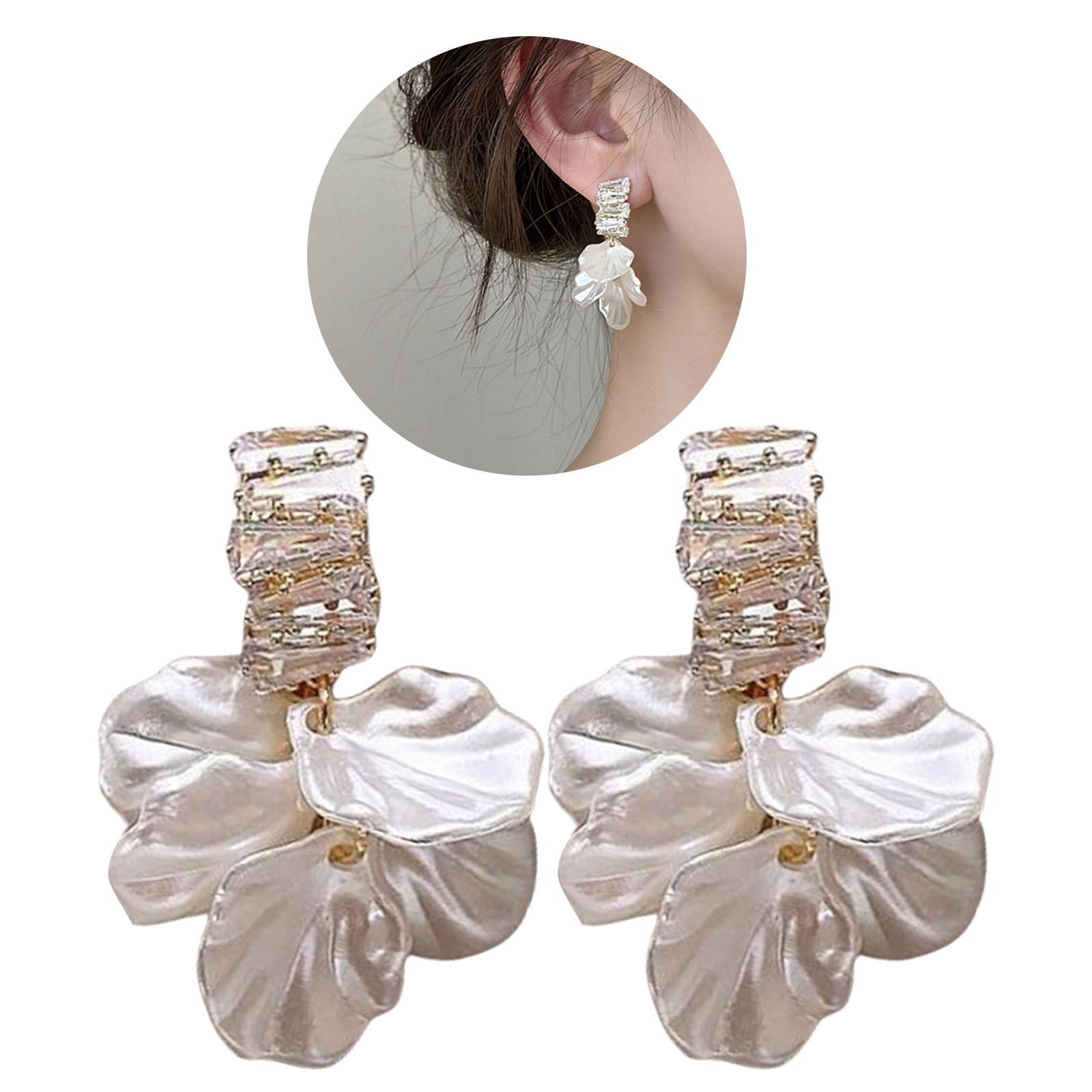 

Fashionable Sturdy Alloy Shell Drop Earrings with Bowknot and Zirconia for Everyday Wear and Special Occasions білий