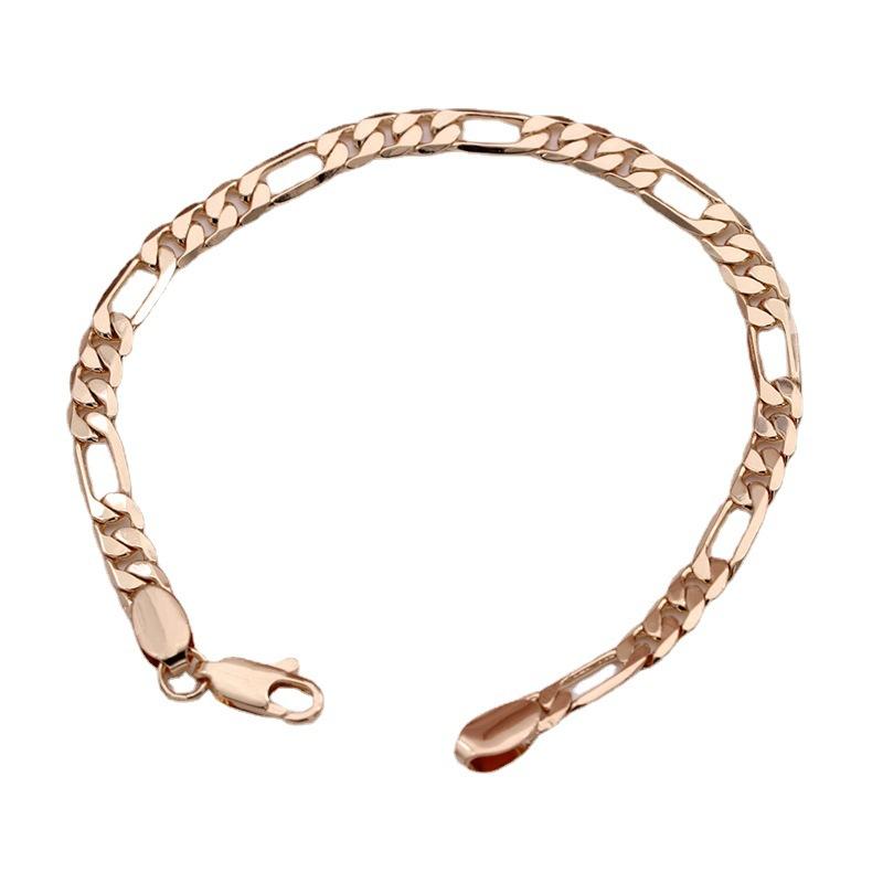 Móda Vynikající Náramek Náhrdelník Růžové Zlato Měď Klíční Kost Řetízek Svetrový Řetízek Jednoduchý Dámský Banket Narozeninový Dárek