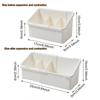 Cosmetic Storage Box for Mirror Cabinet Adjustable Cosmetic Organizer with 3 Compartments for Vanity Bedroom Desk