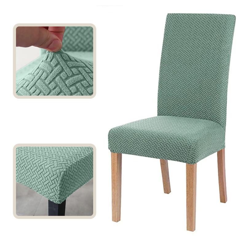 Jacquard Chair Cover, Durable Elastic Fabric Dining Chairs Cover, Stretch Covers For Kitchen Dining Room Chairs, Home Decor