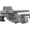 MOC-32872 C-130 Maßstab 1:125 Transportflugzeug Modellbausteine Kriegsausrüstung Modulare Technologie Geschenk Feiertag Zusammenbau Spielzeug