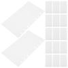 50 Sheets A6 6 Ring Sticker Collecting Refill Sheet Double-Sided Blank Release Paper Pages for Sticker Book Binder Organizer