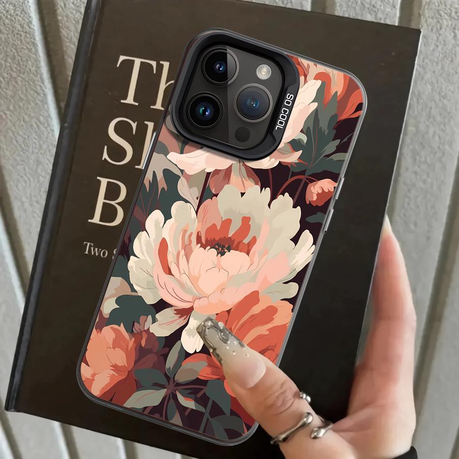 

Задняя крышка-чехол для телефона для iPhone 17 Pro Max XR 11 13 Pro 15 Plus 14 12 XS 16 Air Элегантная хризантема iPhone 13 Pro