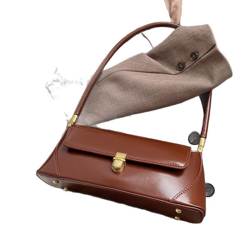 Korean Style INS Fashion Versatile Trendy Women's Bag Small Square Bag Solid Color Casual Versatile Business Women's Bag Underarm Bag
