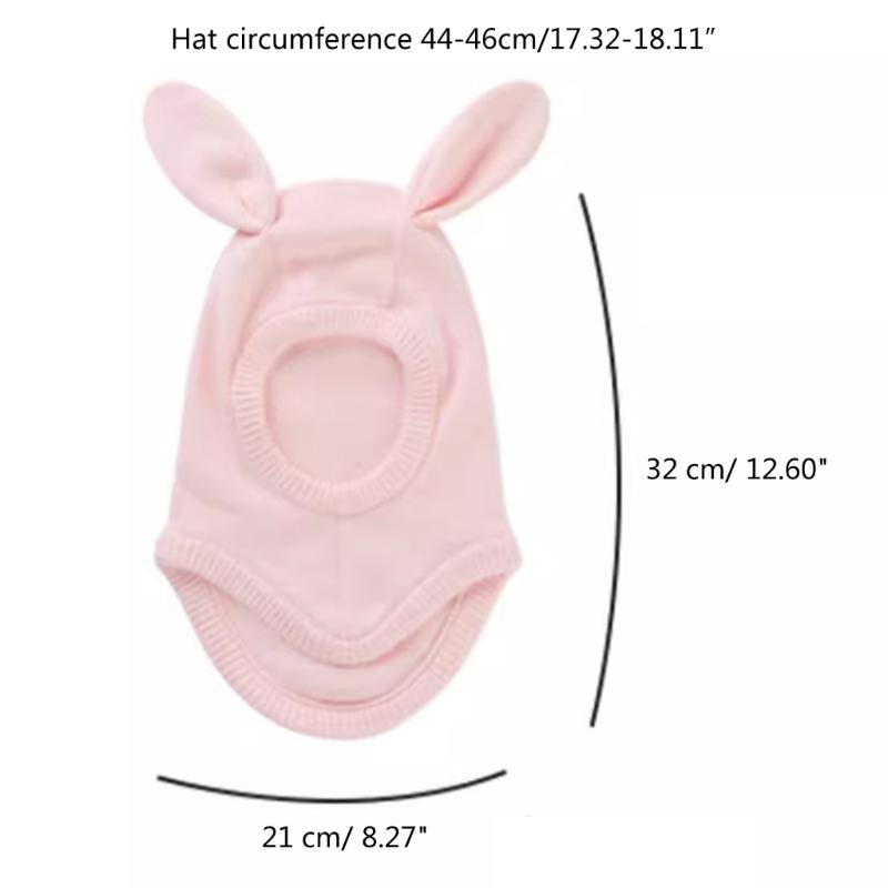 Baby Strickmütze, Herbst Winter Baby Mädchen Jungen Kopfschutz Mützen Kappe Integrierter Ohrenschutz Mütze Warme Mütze Kappe