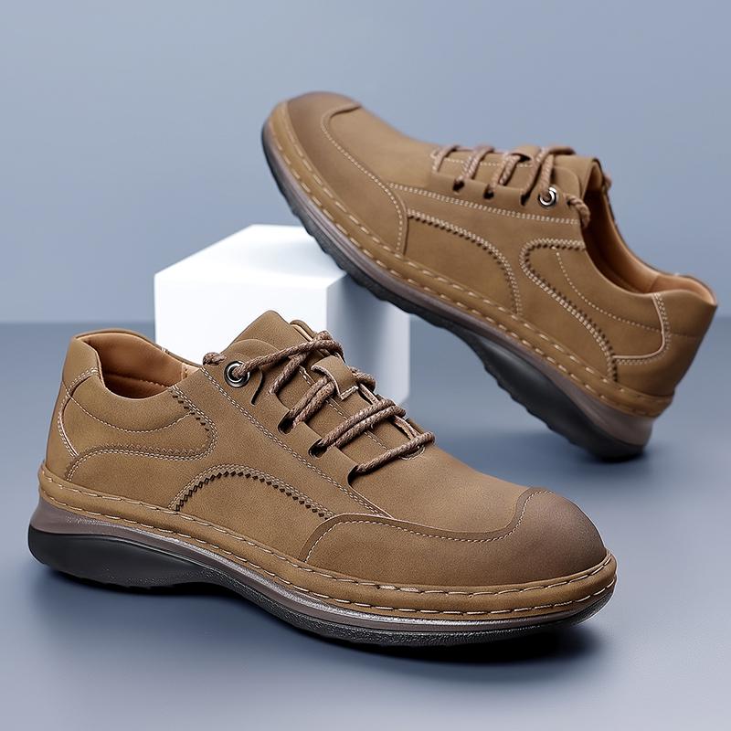 Fashion Casual Men's Leather Shoes High Quality and Comfortable Retro Style Daily Adult Office and Work Hot Selling Classic Shoes