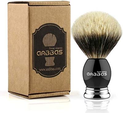 Anbbas® Badger Hair Shaving Brush Premium Lather Beard Brush for Men Classic Wet Shaving Tool