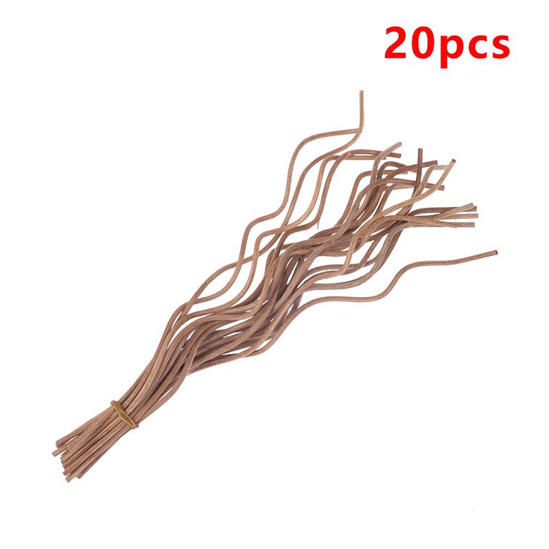 

20 шт. диффузор палочка длинная волнистая ароматическая ротанговая палочка ароматизатор сменный сменный блок освежитель воздуха палочка для домашнего аромата ремесла коричневый