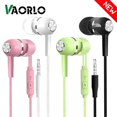 3,5 mm kabelgebundene Kopfhörer, In-Ear-Headset, kabelgebundene Ohrhörer mit Mikrofon, Bass, HiFi-Stereo-Ohrhörer, Sport, Musik, Gaming für Handys, PC