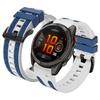QuickFit 22mm 26mm Two-tone Sports Silicone Watch Band For Garmin Fenix 8 Pro 51mm 47mm E 7 7X 6 6X/Epix Gen 2 Strap Bracelet