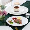 Bone Plate Ceramic White Porcelain Plate Bone China Hotel Restaurant Light Plate Home Western Food Plate Pure White Plate