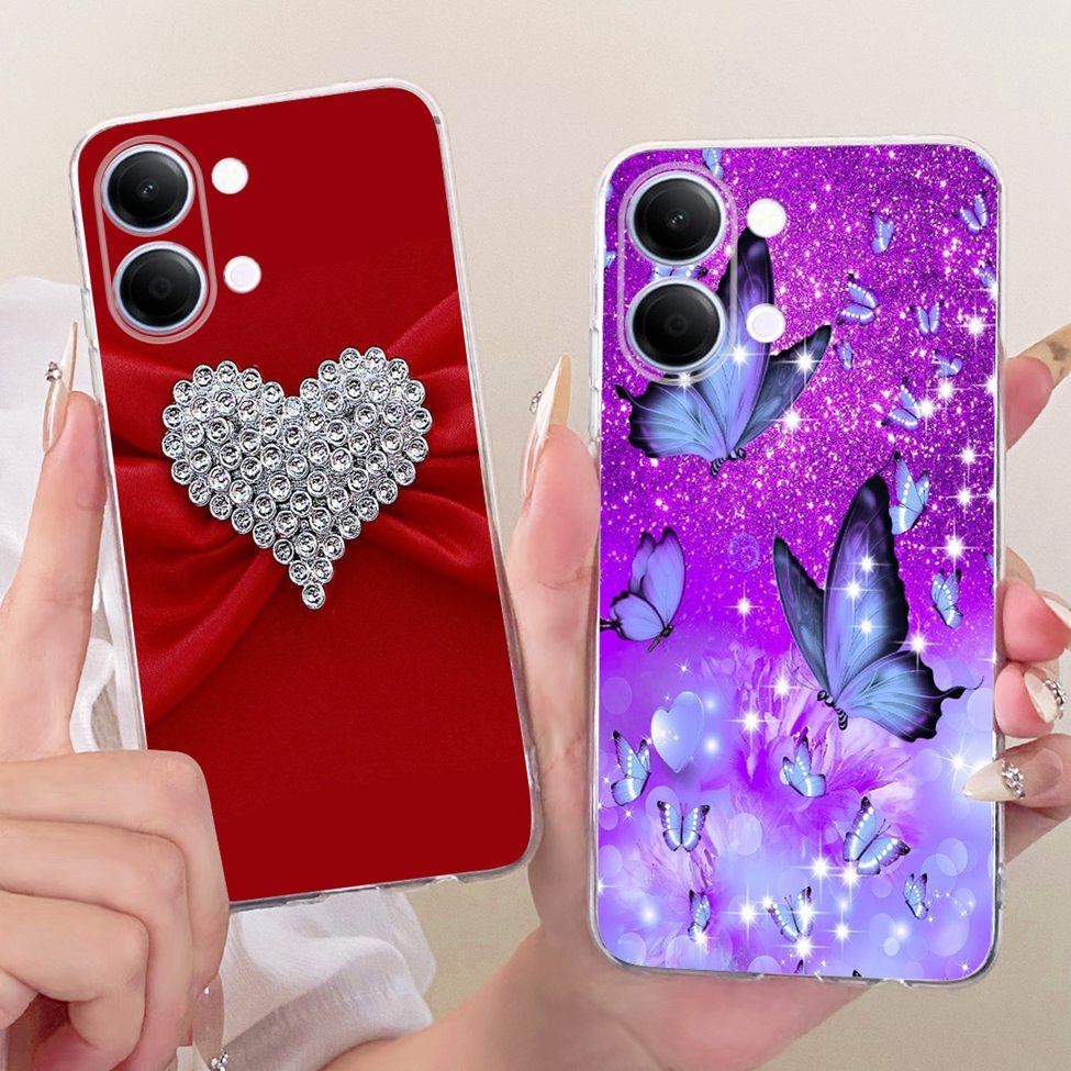 Transparent Casing For Vivo Y05 Cover Luxury Cute Cat Fashion Butterfly Cool Painted Funda For Y05 Vivo Phone Case