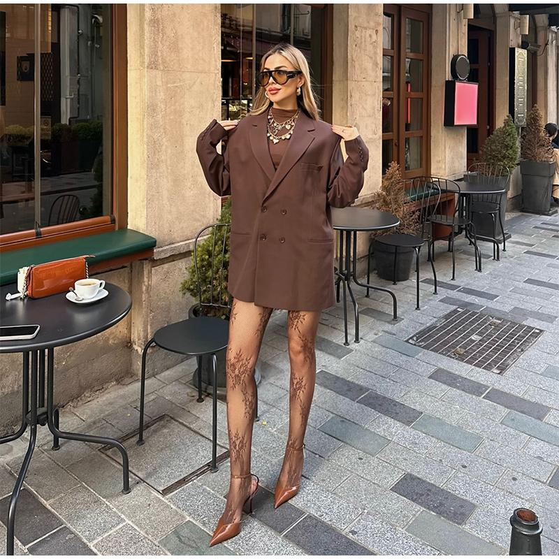 Fishnet Socks Lace Net Socks French Jacquard Pantyhose New Sexy Stockings Women Lace Knee Length Thigh High Fishnet Socks