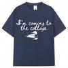 Heated Rivalry Funny Meme Graphic T Shirt I'm Coming The Cottage Hollanov T-shirts Oversized Cotton Tees