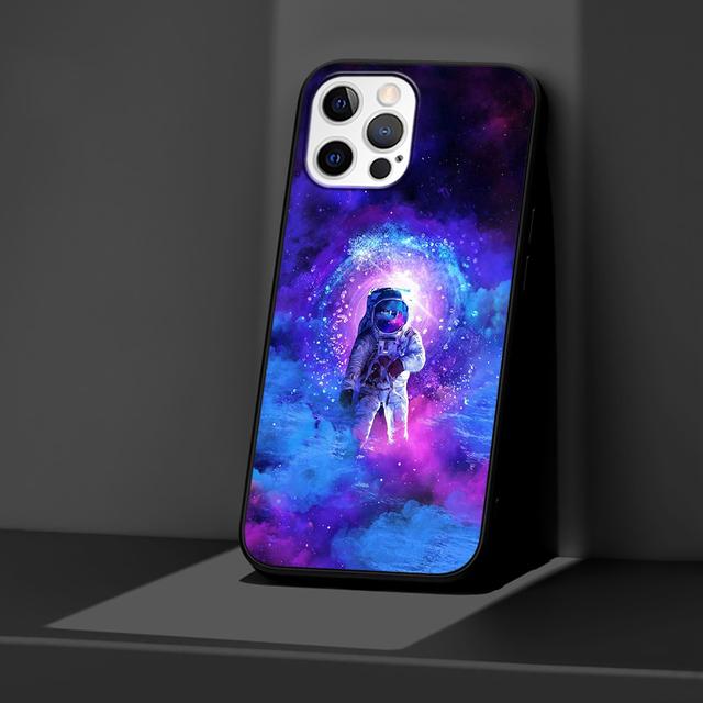 

Модный чехол Moon Astronaut Space для Iphone 14 11 13 Pro Max 12 Mini Xr 7 8 Plus Se 2020 Xs 6 6s, черный мягкий чехол для телефона iPhone 13 Pro Max