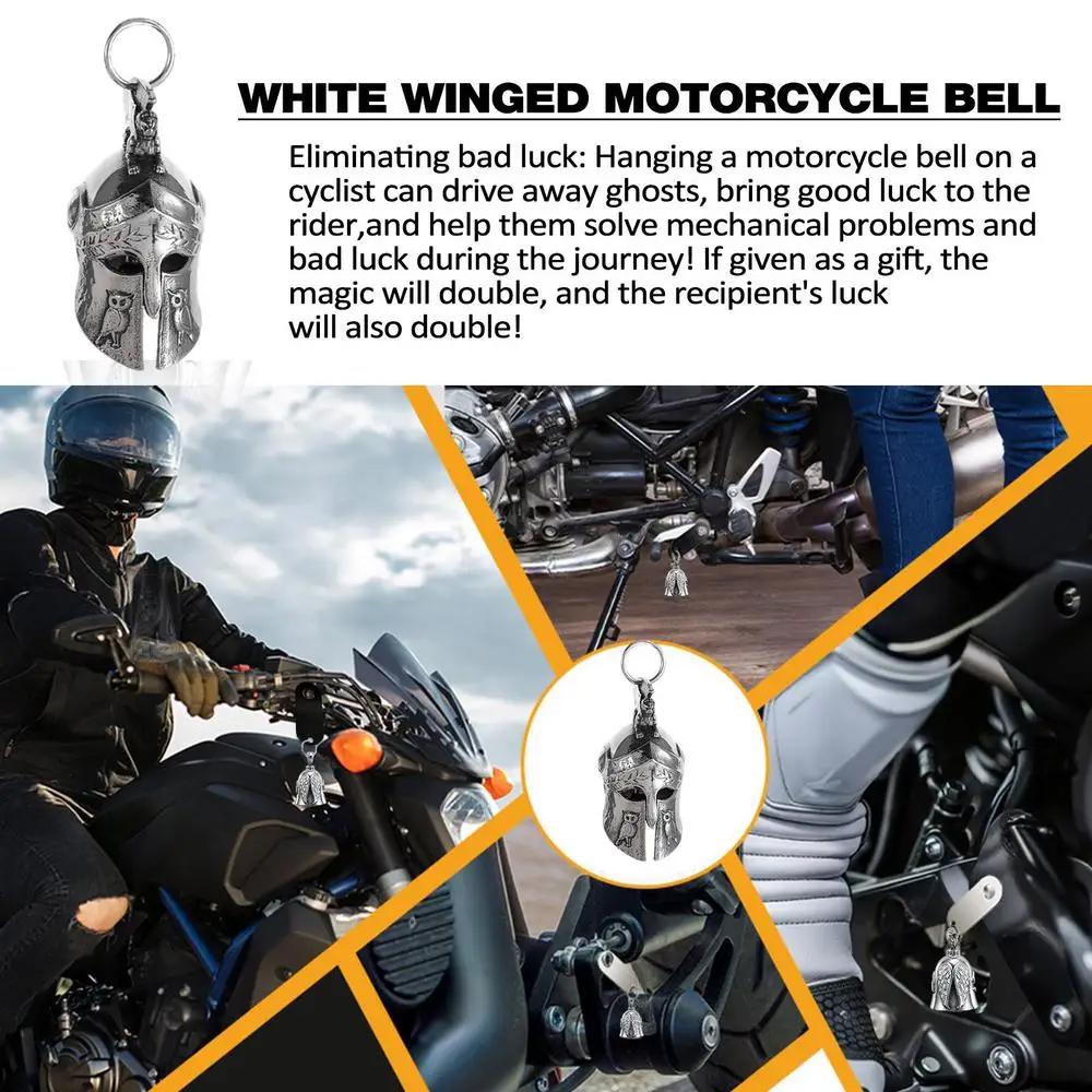 Vintage Viking Odin Bell Pendant Necklaces Stainless Steel Luck Motorcycle Biker Bell Hanger Spartan Roman Mask Helmet Jewelry