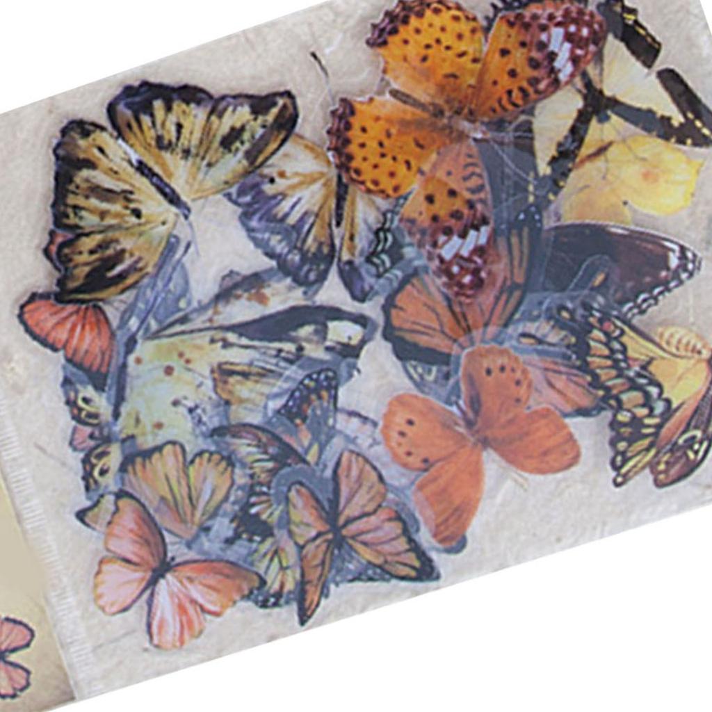 40 Sheets  Stickers Vintage Self Adhesive PET  Sticker For Scrapbook Notebooks