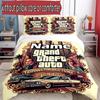 3-teiliges Bettbezug-Set (1 * Bettbezug + 2 * Kissenbezug, ohne Kern), Benutzerdefinierter Name Grand Theft Auto VI Muster Bettwäsche-Set, Heim Schlafzimmer Dekor Geschenk
