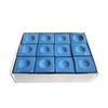 12Pcs Snooker Billiard Chalk Pool Cue Tip Square Powder Billiard Cue Tip Chalk Indoor Sport Snooker Accessories